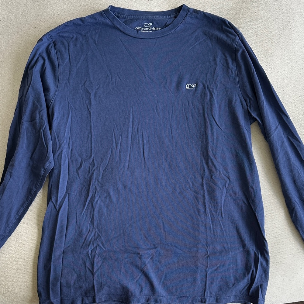 Vineyard Vines Navy Long Sleeve Tee